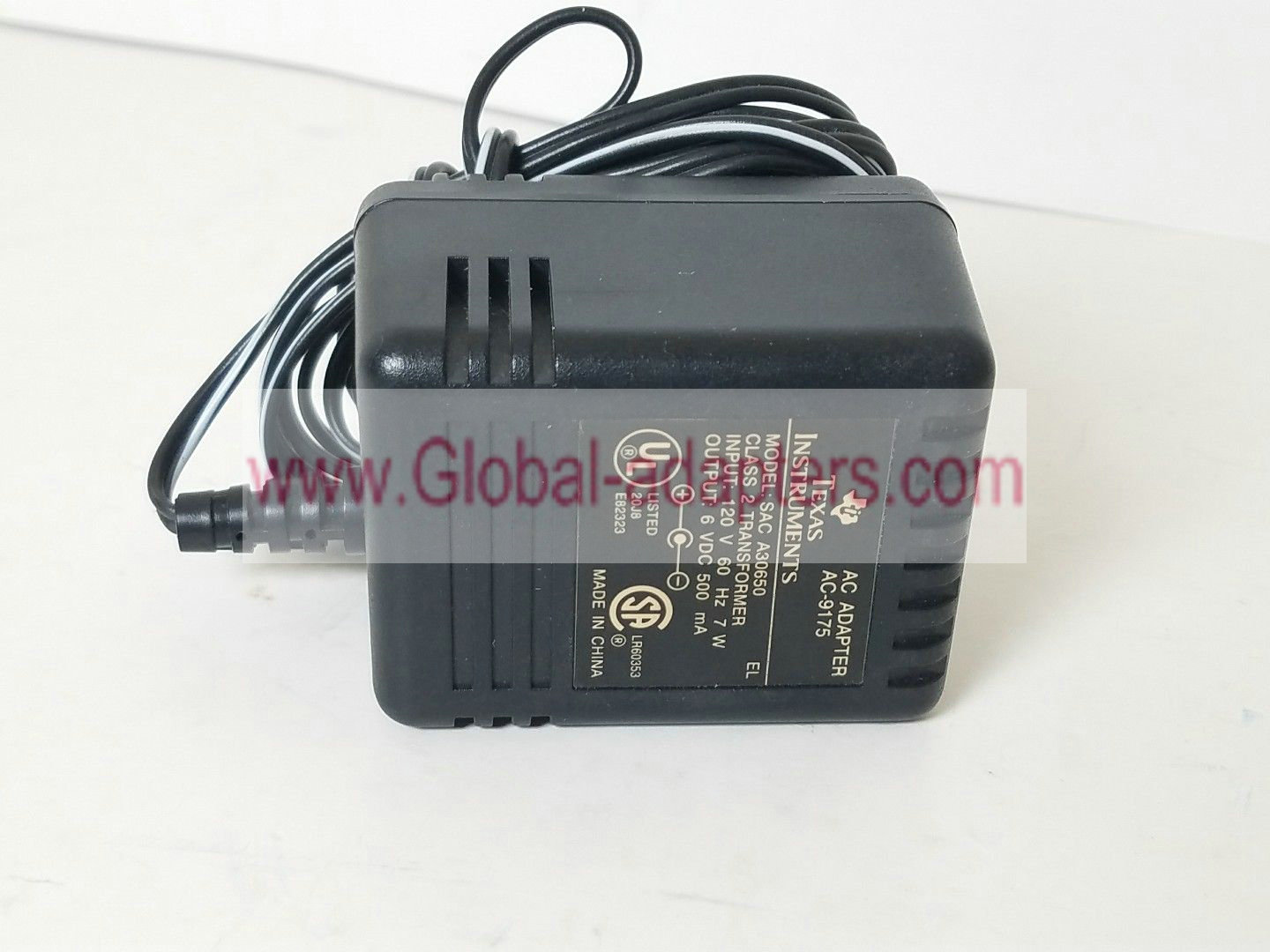 Brand new Texas Instruments SAC A30650 6VDC 500mA AC Adapter AC-9175 Power Supply